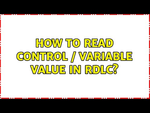 How to read control / variable value in rdlc?