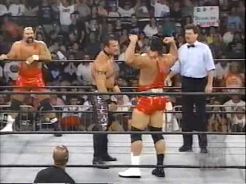 (7.14.1997) Road to Road Wild '97 Part 6 - Buff & Norton vs. Steiner Bros. & Konan arrives with?
