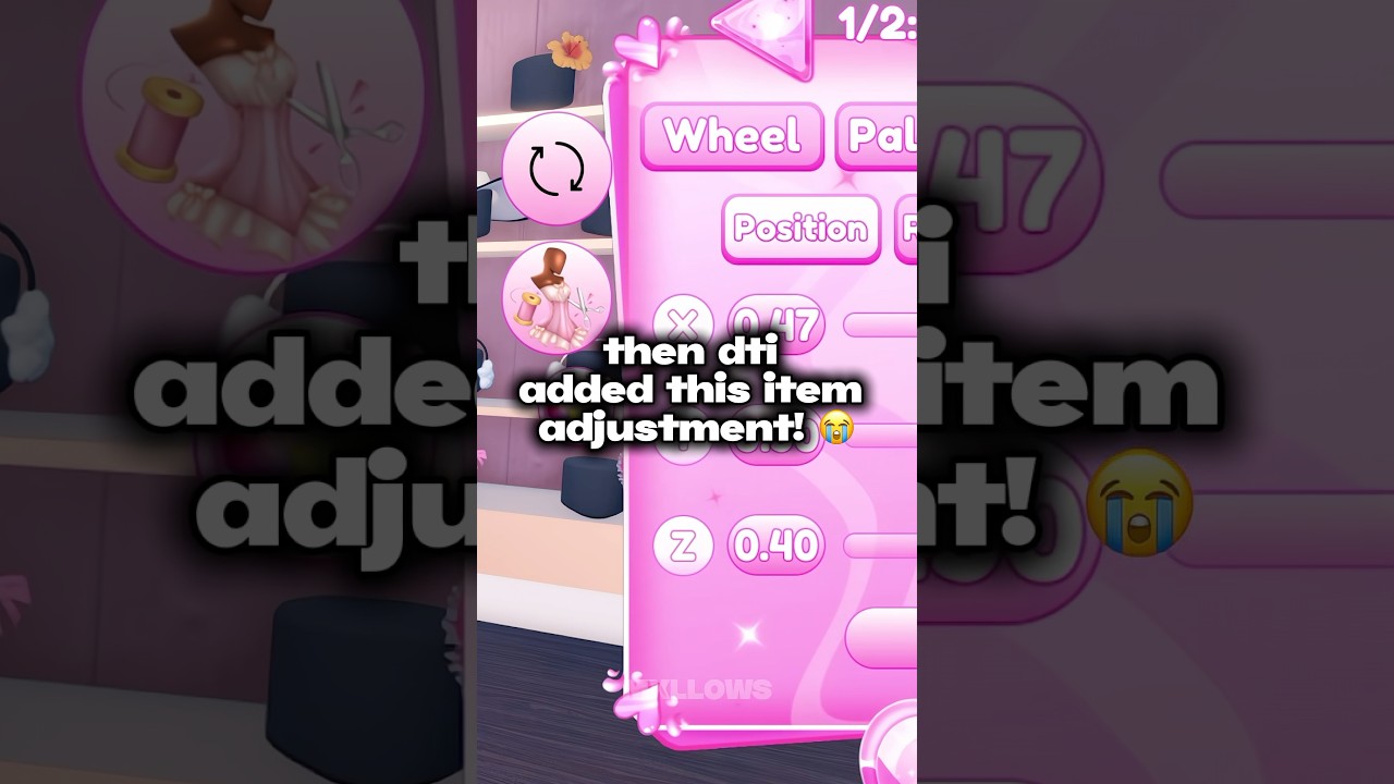 finally, dti added item adjuster! #roblox #dresstoimpress #dti
