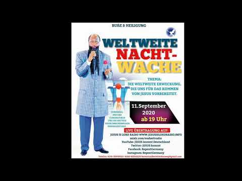 Einladung zur Weltweiten Nachtwache 11.9.2020