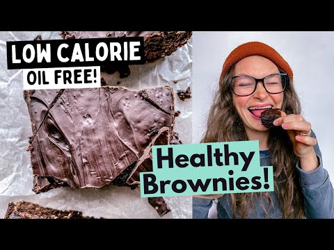 5 ingredient healthy brownies//vegan and oil free