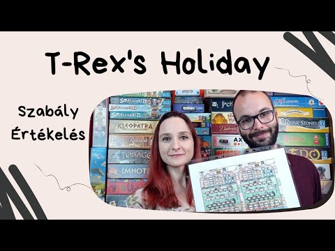 Macskák duhajkodása: T-Rex's Holiday társasjáték játékbemutató és szabályismertető - Társasozz Okosan!