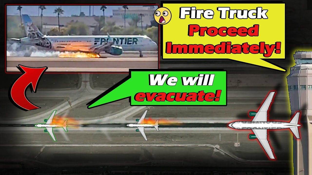 PLANE IS ON FIRE after Landing at Las Vegas! | "We'll evacuate on the Runway!"