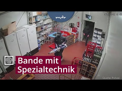 Einbrecher stehlen Geldautomaten aus Tankstelle | Kripo live | MDR