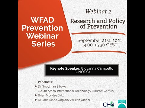 Prevention Webinar Series II - Research and Policy of Prevention