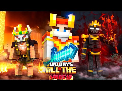 I Survived 100 Days with ALL THE MODS 10 In Minecraft Hardcore