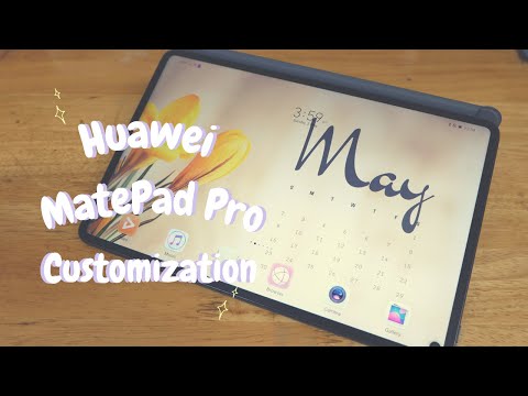 How I Customized My Huawei MatePad Pro Aesthetic Without 3rd Party Apps + How I Create My Wallpaper
