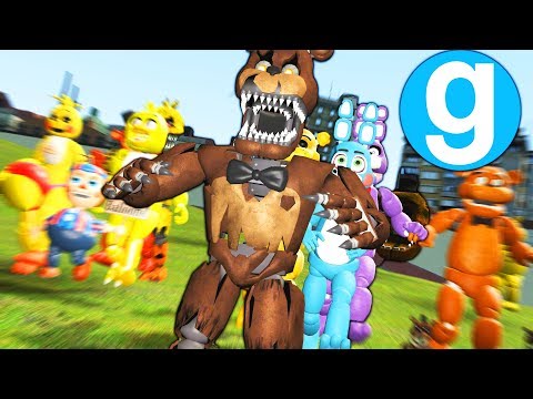 Gmod Fnaf Five Nights at Freddy's All Chasing NPCs!
