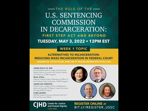 Alternatives to Incarceration: Reducing Mass Incarceration in Federal Court 5/3 | Panel Series 1/4