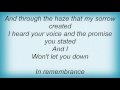 Evergrey - In Remembrance Lyrics