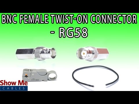 BNC Female Twist-On Connector For RG58 - Perfect For DIY Installs!