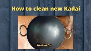 Kitchen Tips - #How to clean the new Iron Kadai / Iron pan