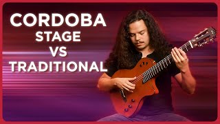 Video thumbnail for Nylon Guitars Designed For The Stage! The Cordoba Stage Vs. Stage Traditional by Alamo Music Center