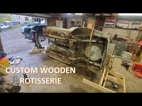 Flipped the Rally Car in the Garage - Rotisserie Part 2