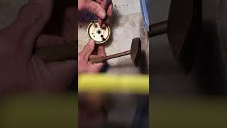 How to fix a loose door handle knob when loose on shaft