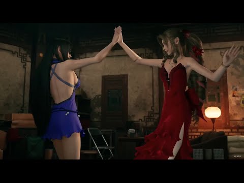 Tifa and Aerith beat up Don Corneo's Goons - FINAL FANTASY 7 REMAKE