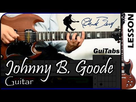 How to play JOHNNY B. GOODE 🎸 [Rhythm] - Chuck Berry / GUITAR Lesson 🎸 / GuiTabs #021 A