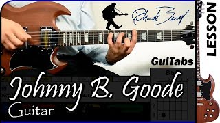 How to play JOHNNY B. GOODE ðbb¸ [Rhythm] - Chuck Berry / GUITAR Lesson ðbb¸ / GuiTabs #021 A