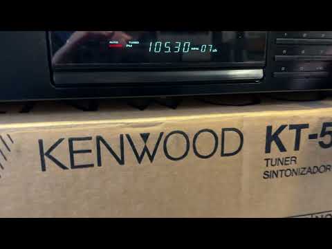 Kenwood KT-592 Quartz Synthesizer AM FM Stereo Tuner with Instructions, AM/FM Antennas Box; Tested SEE VIDEO image 18