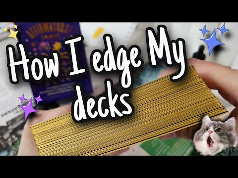 🎨How I Edge My Decks🎨 | Deck Modifications | Gold Edging