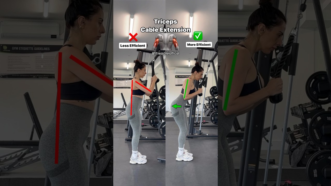 ✅ Tricep Pushdown Tips #fitnesstips #fitnesshacks #gymhacks #gymtips #LearningTips #LearningHacks