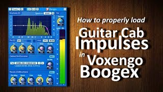 Video thumbnail for How to load Guitar Cab Impulses in Voxengo Boogex by Andrei Martinez Agras