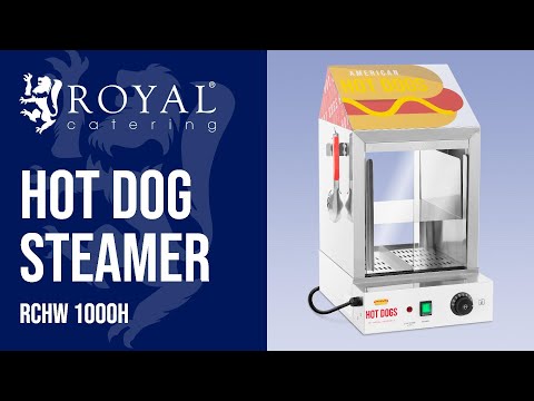 Video - B-Ware Hot Dog Steamer - 100 Würstchen - 25 Brötchen - 1.000 W