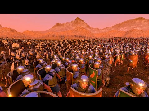 18 000 Romans VS 19 000 Skeleton Warriors - UEBS Ultimate Epic battle Simulator
