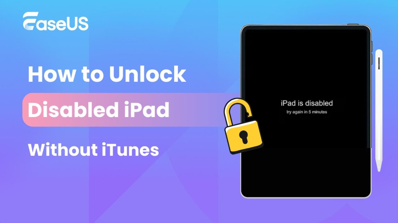 unlock disabled ipad