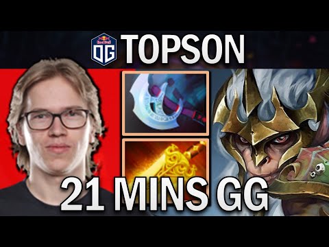 OG.TOPSON MONKEY KING - 21 MINS GG - DOTA 2 7.31B GAMEPLAY