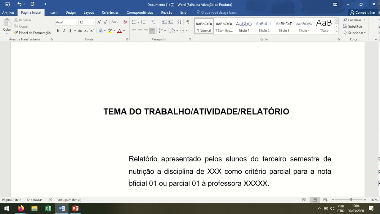 normas da ABNT para relatórios parte 01