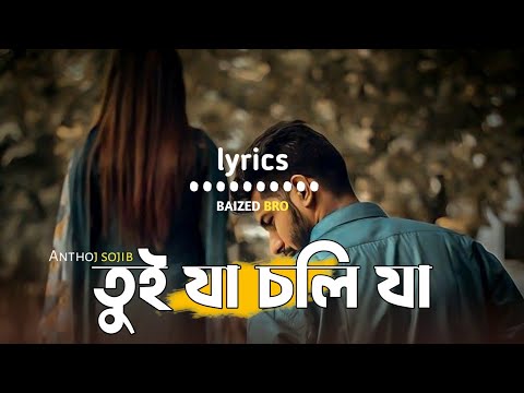 তুই যা চলি যা | tui ja choli ja | sojib | Bangla lo-fi song | baized bro