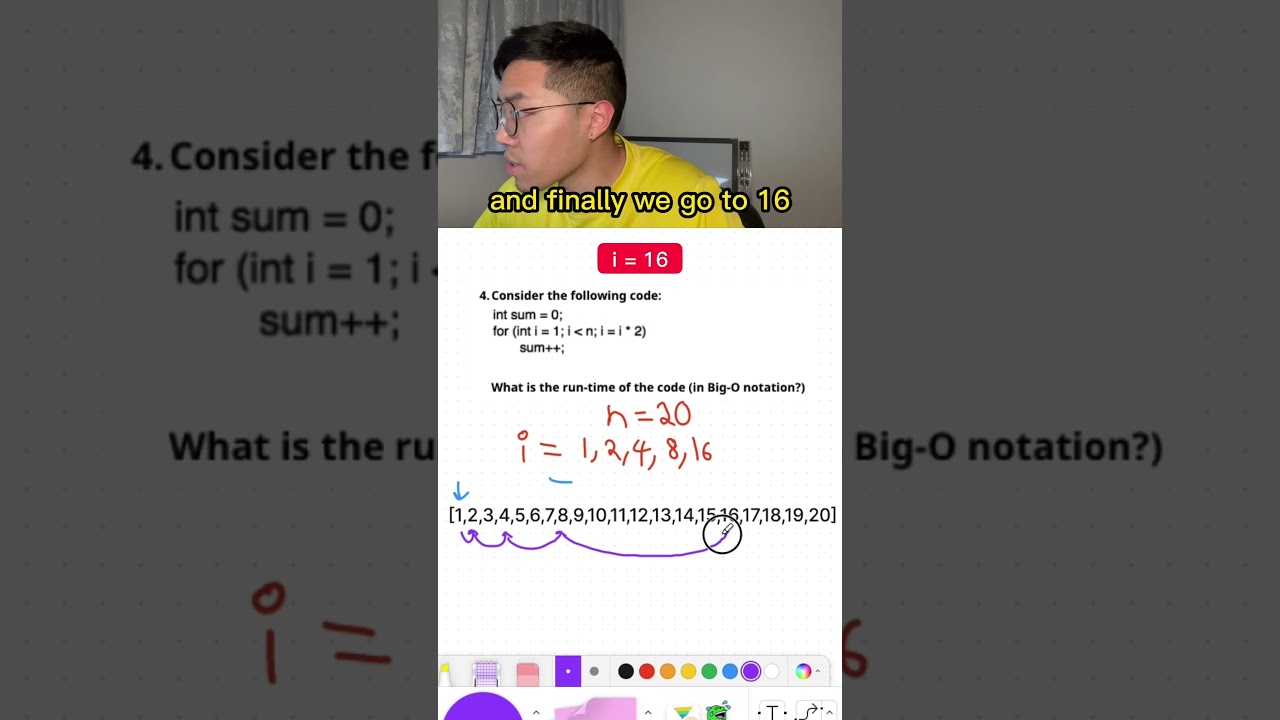 Algorithm Analysis Practice Test 💪🏻 #computerscience #coding #softwareengineering #problemsolving