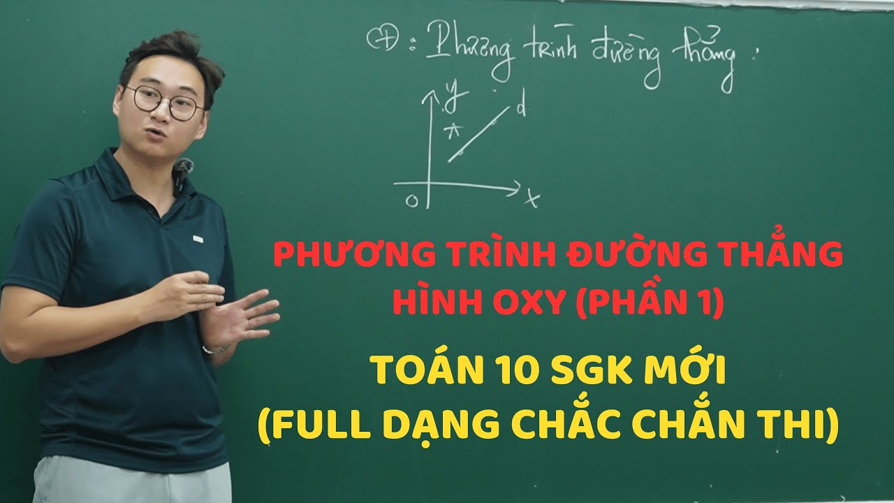PHƯƠNG TRÌNH ĐƯỜNG THẲNG PHẦN 1