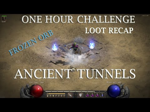 One Hour Loot Challenge - Ancient Tunnels - Loot recap - Diablo 2: Resurrected