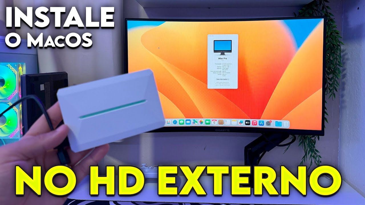 🤯AGORA SIM! Como instalar o MacOS no HD Externo - Super Fácil
