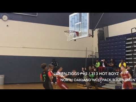 Jailen Tiggs highlight video at North Oakland Wolfpack tournament February 2019