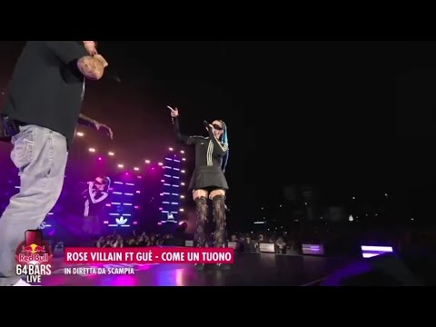 GUE ROSE VILLAIN "COME UN TUONO" RED BULL 64 BARS LIVE SCAMPIA