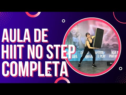 Treino COMPLETO de HIIT NO STEP + GAP para derreter o corpo todo - Tatiana Trevia