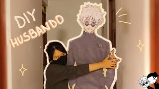 How to make your HUSBANDO/WIFU in LIFE SIZE out of cardboard ✰ Decorate your room 🌸