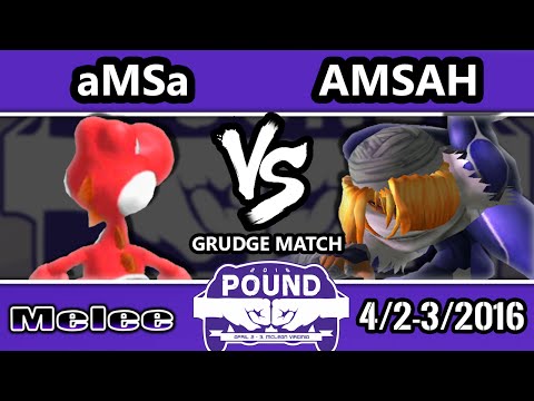 Pound 2016 Exhibition - VGBC | aMSa (Yoshi) Vs. Amsah (Sheik) SSBM - Smash Melee