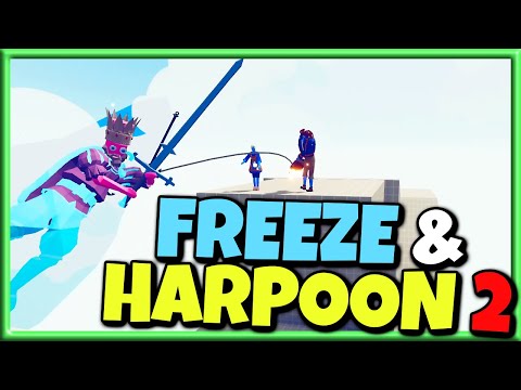 ❄FREEZE & HARPOON 2! Ice Mage and Harpooner Duo vs Every Faction 2v1 - TABS Unit Creator Update