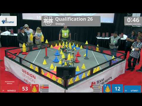 2018 VEXU Design Q26 - MINES2 vs UTME1 - 81 to 14