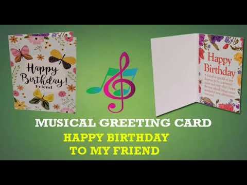 Musical Voice Singing Greeting Card Happy Birthday to You for Friends, Brother, Father, Husband, Son
