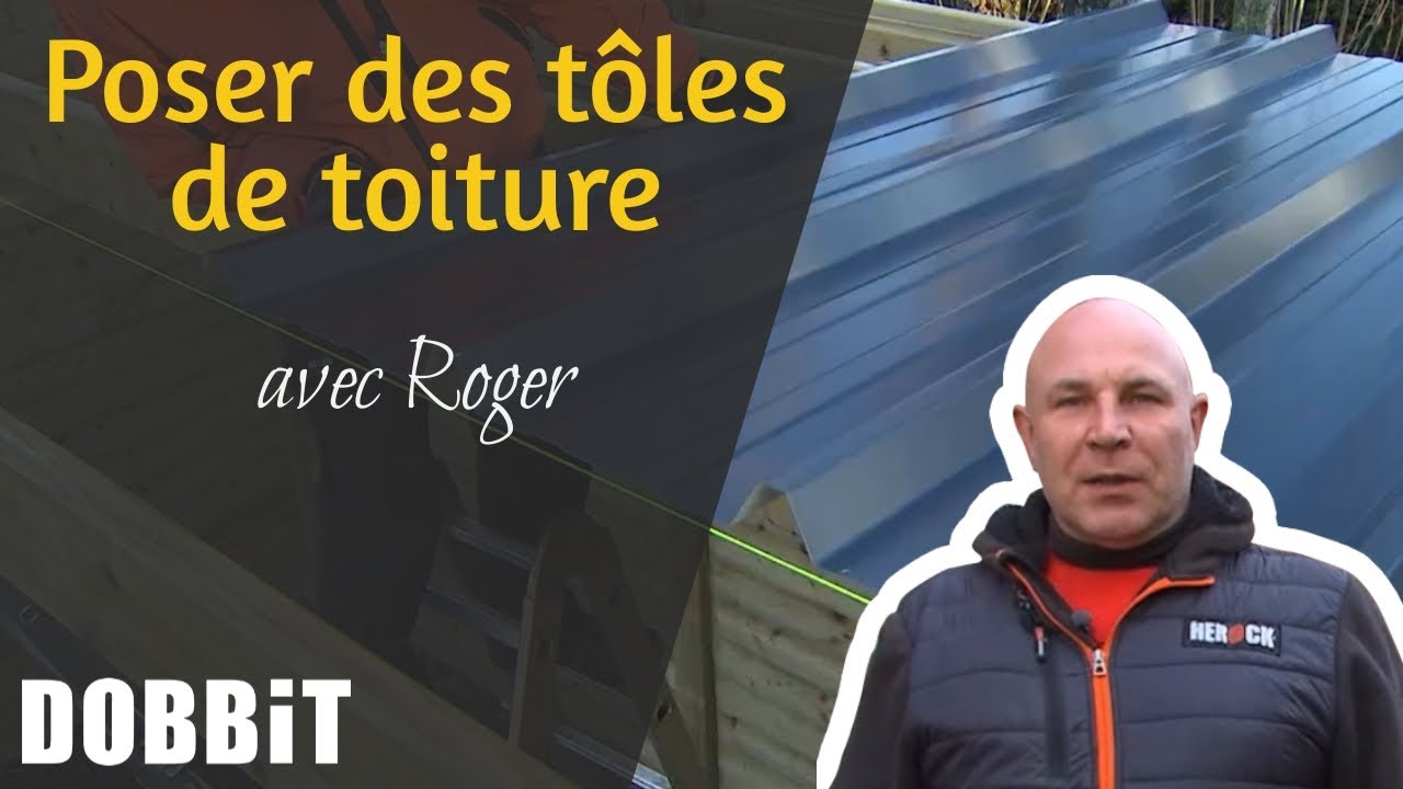 Poser des tôles de toiture avec Roger