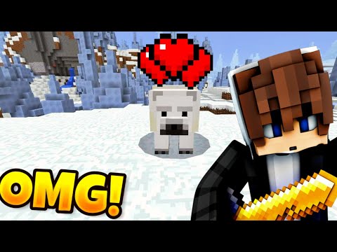 Oswoiłem NIEDŹWIEDZIA POLARNEGO w Minecraft!