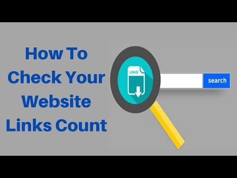 How to check your website links count