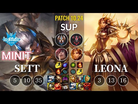hyF Minit Sett vs Leona Sup - KR Patch 10.24