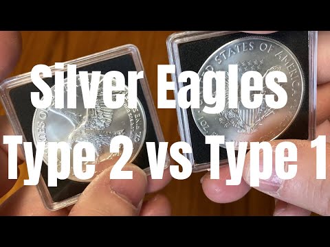 Silver Eagles: Type 2 vs Type 1