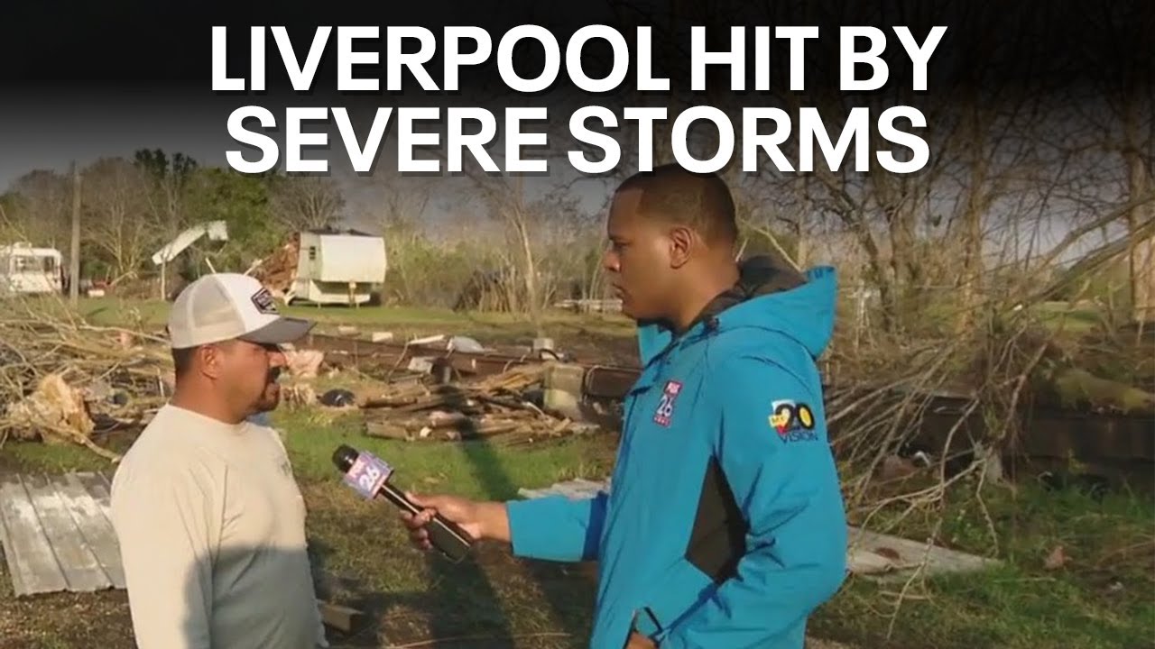 Liverpool, Texas storm damage